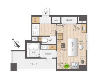 上野レンタルサロンYou 完全個室プライベートサロンの間取り図