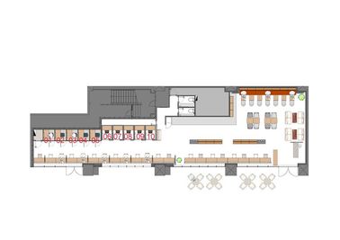 H¹T亀戸（SHARE LOUNGE） OPENSPACE カジュアルMTG（4名用）の間取り図