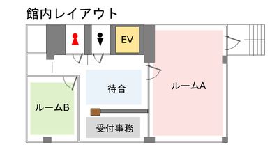 名駅セミナーオフィス（ＡＢ） ルームＡの間取り図