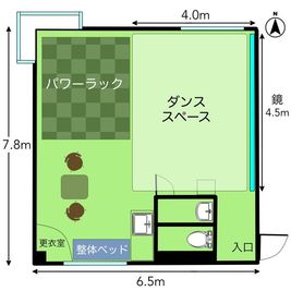 カリマ塩尻 塩尻市のレンタルスタジオ｜カリマ塩尻｜会議 ダンス セミナーにの間取り図