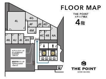 THE POINT エキニア横浜 THE POINTエキニア横浜 セミナールーム『4L』の間取り図