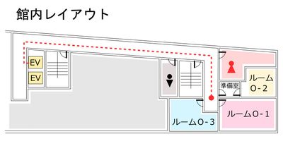 新大阪セミナーオフィスＯ-１～３ ルームＯ-１の間取り図