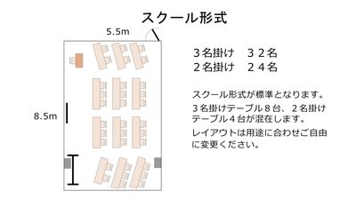 名駅セミナーオフィス（Ｃ） ルームＣの間取り図