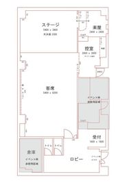 テアトロ・ルセロ レンタルホールの間取り図