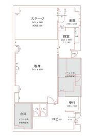 テアトロ・ルセロ レンタルホールの間取り図