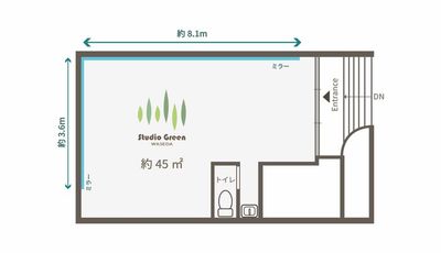 Studio Green 早稲田の間取り図