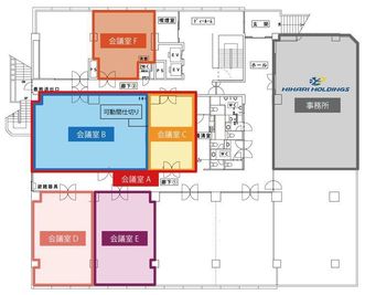 ヒカリホールディングスビル　イベントホール 会議室Eの間取り図