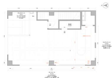 Ote co-space キッチン付きレンタルスペースの間取り図