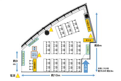 レアル会議室 大会議室の間取り図