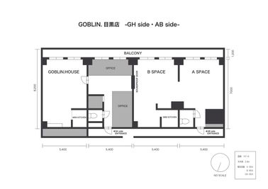 GOBLIN.目黒店 【GHside】音声収録・スチール / ムービー撮影の間取り図