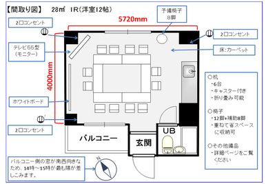 北欧風レンタルスペース＠横浜駅東口 フレイ横浜東口（北欧風レンタルスペース）の間取り図