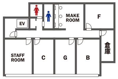 MONOスタジオ 撮影レンタルスタジオ（Gスタジオ）の間取り図