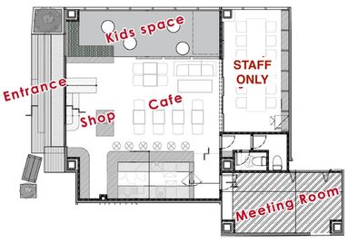 Atlya参宮橋／tsugugoto cafeの間取り図