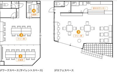 Connected Studio i/HUB 富士宮駅から徒歩1分【大会議室】の間取り図