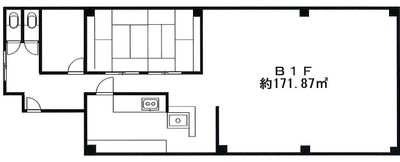 中村隆彦ダンススタジオ浅草千束 広いダンススタジオですの間取り図