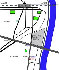 地図 - ダンススタジオLA ダンススペース甲子園口の間取り図