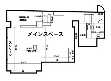 CLEOスタジオ マルチメディアスペースの間取り図