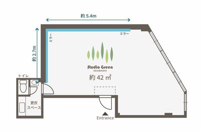 間取り図 - Studio Green 飯田橋の間取り図