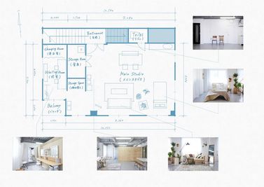 撮影スタジオ上野ミライトの間取り図