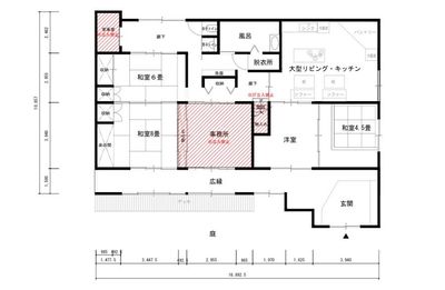 間取り図 - 古民家リゾート ~ Lamp ~ 古民家リゾート-Lamp-の間取り図