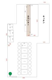 ASOBIBA 城東 今福鶴見 城東区パーティスペース⭐️業務用キッチン🎵レンタルカフェ✨の間取り図