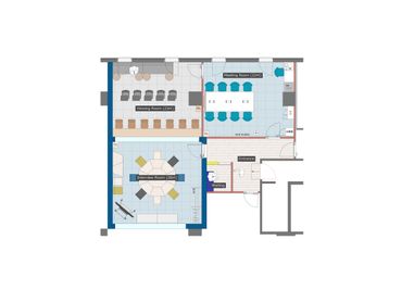 レイアウト - TGIマーケティング グループインタビュールーム赤坂Bの間取り図