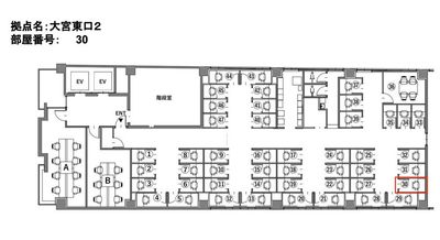 ZXY 大宮東口2 ZXY（ジザイ） 大宮東口2　30号室の間取り図