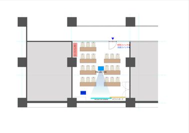 TIME SHARING渋谷ワールド宇田川ビル【無料WiFi】 【閉店】タイムシェアリング B2F会議室の間取り図