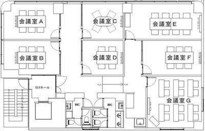 フロアマップ - Sprout Muse Sprout Muse 会議室D【テナント様予約専用】の間取り図