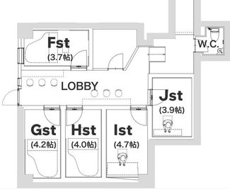 ケイコバ音楽スタジオ(旧KMA音楽スタジオ) 【G studio】の間取り図