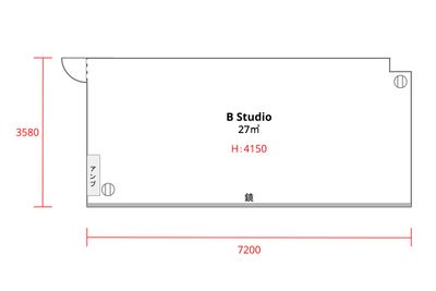 in the house / Nishiwaseda B studioの間取り図