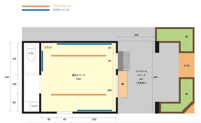 貸しスペース　ろくさん 貸しスペースろくさんの間取り図