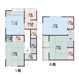 龍ケ崎市戸建てレンタルスペース 戸建てレンタルスペースの間取り図