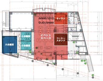 BPM オンライン配信スペースの間取り図