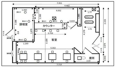 CoCo cafe 貸切イベントスペースの間取り図