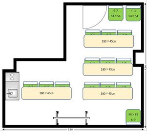 水道橋Ⅱ（稲葉ビル） INB-301の間取り図