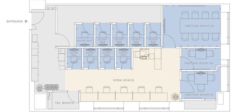 OPEN SPACE - H¹T横浜西口（サテライト型シェアオフィス）