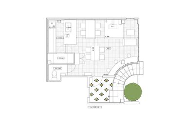 2階レンタルスペースの間取り図です - WORK SHOP BOHOインテリアなアトリエ＆カフェの間取り図