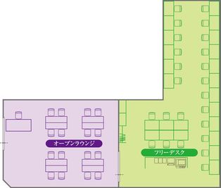 大宮アントレサロンのフロアマップです。 - 大宮アントレサロン コワーキングスペースの間取り図