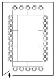 センタープラザ西館貸会議室 4号会議室の間取り図