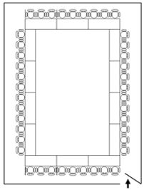 センタープラザ西館貸会議室 8号会議室の間取り図