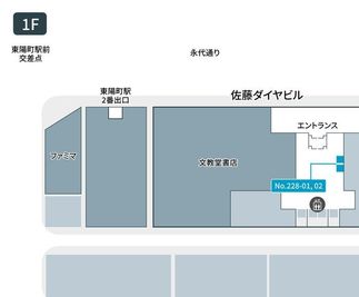 テレキューブ 佐藤ダイヤビル 1F 228-02の間取り図