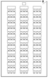 センタープラザ西館貸会議室 9号会議室の間取り図