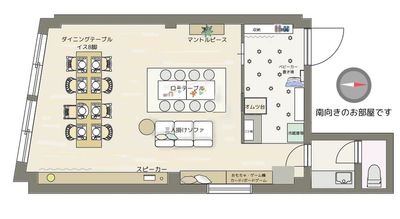 デフォルトのレイアウトはこのようになっています✨ - BUNNY PARTY🐰(バニーパーティー) milk party 馬喰町店【〜10名様まで】の間取り図