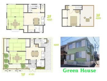 Green House 201 3DKの間取り図