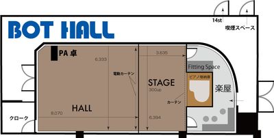 フロアマップ - KOBE BOTHALL 多目的スペース【BOT HALL（神戸ビーオーティーホール）】の間取り図