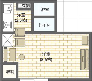 レッスンモード - JK Room 新宿三丁目 会議・パーティー・映画鑑賞・コワーキングスペースの間取り図