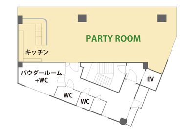 日本橋RIKYU リバーサイドイベント撮影スペース（中央区）（7末閉店）の間取り図