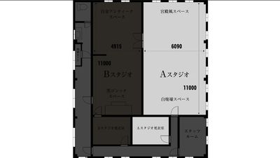 スタジオサイトルAスタジオ - スタジオサイトル 個人【サイトルAスタジオ】アンティークスタイルなレンタルスタジオの間取り図