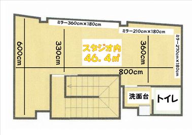 スタジオブーン久留米 駅ちかレンタルサロンの間取り図